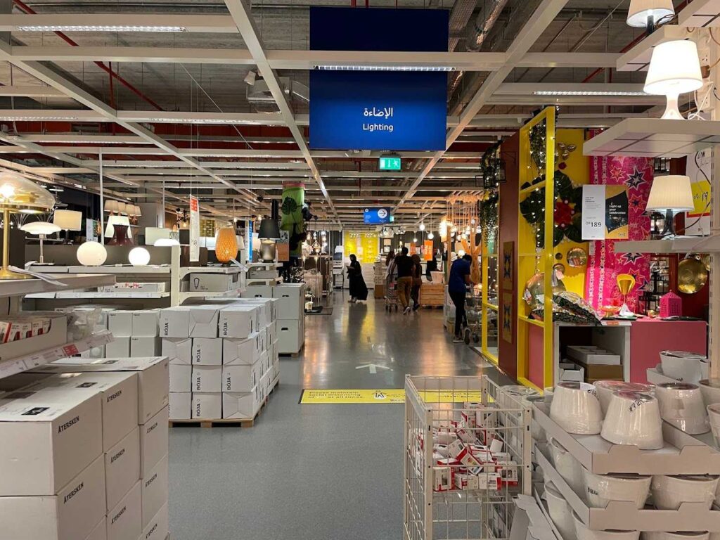 Ikea Qatar Lighting Section