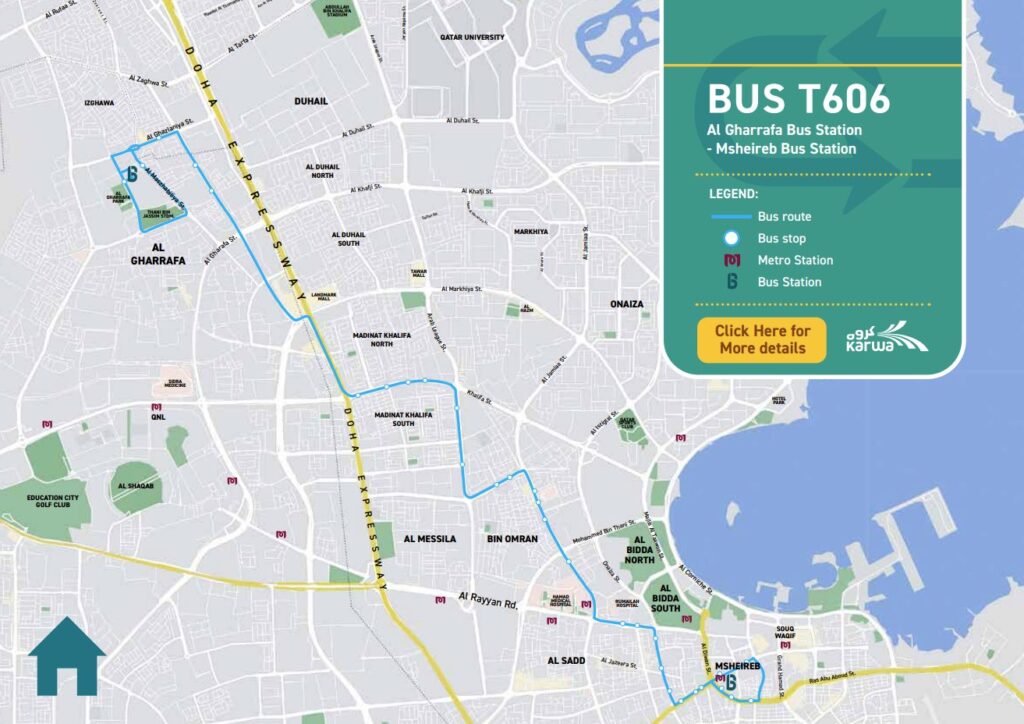 T606 Bus Route Map