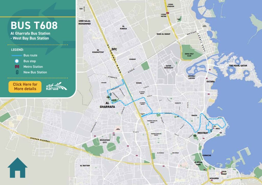 T608 Bus Route Map